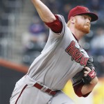 Arizona Diamondbacks pitcher Barry Enright throws against the New York Mets during the second inning of a baseball game, Saturday, April 23, 2011, at CitiField in New York. (AP Photo/Frank Franklin II)