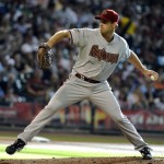 Arizona Diamondbacks' Zach Duke delivers a pitch against the Houston Astros during the first inning of a baseball game on Saturday, May 28, 2011, in Houston. (AP Photo/Pat Sullivan)