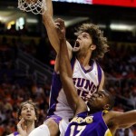 Robin Lopez is ready to become the center we thought he would

The idea of moving Gortat, the team's starting center, may be tough to stomache until you realize there is a player on the roster who could comfortably slide into that role. Affectionately known as "FroPez" (by me), if Robin Lopez can get healthy and return to form the Suns will be plenty fine at the 5 spot. Just one year ago the former Stanford product had everyone excited about his future; if the Suns believe they can get their explosive big man back then it would, in theory, make Gortat expendable. 