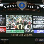 Jennie Finch gets ready to hit at the All Star Celebrity Softball Game (Tyler Bassett/ArizonaSports.com)