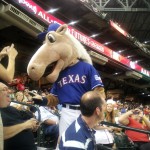 Mascots interacted with the crowd throughout the All-Star festivities on Sunday at Chase Field. (Jeremy Hudson)
