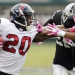 Steve Slaton is another back currently on a 
roster, but may be released since Ben Tate is 
expected to be the number 2 with Chris 
Ogbonnaya and Derrick Ward competing for the 
the 3rd spot. Slaton showed promise during 
his rookie year in 2008, rushing for 1,282 
yards, but has tallied just 530 since.