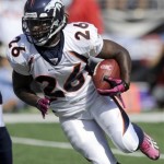 Free agent Laurence Maroney did not live up to 
the high expectations placed on him after being 
drafted by New England, but has shown ability 
at times. He rushed for just 74 yards last year 
with Denver.