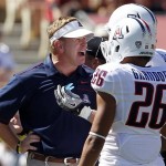 Mike Stoops began the year as the head football 
coach at the University of Arizona, but didn't 
end it that way. A 1-5 start to the season -- 
combined with his notorious sideline antics -- 
led to his being fired. 