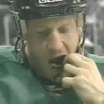 Jeremy Roenick, meet Derian Hatcher. The 
Coyotes star was drilled by the Stars 
defenseman in April 1999, breaking the center's 
jaw in three places. Roenick valiantly returned 
to the ice less than one month later, but was 
not able to help the Coyotes top the St. Louis 
Blues in Game 7 of the first round.