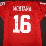 Joe Montana, Hall of Fame quarterback for the 
San Francisco 49ers - SOLD