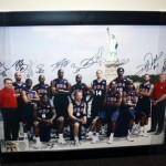 Framed Team USA poster, signed by all team 
members - SOLD