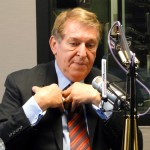 The Godfather of Phoenix Sports Jerry Colangelo 
joined Doug and Wolf in studio for Newsmakers 
Week. (Photo by Vince Marotta/Arizona Sports)