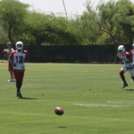 The Cardinals' wide receivers, including Larry 
Fitzgerald. (Craig Grialou/Arizona Sports)