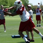 Cardinals receiver Michael Floyd makes a catch 
during OTAs June 7. (Adam Green/Arizona Sports)