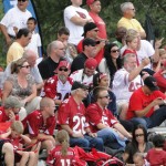 Fans take in the action during Arizona 
Cardinals Training Camp in Flagstaff Friday. (Photo: Vince 
Marotta/Arizona Sports)