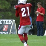Patrick Peterson fields a punt during training camp in Flagstaff on July 
31, 2012. (Adam Green/Arizona Sports)