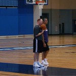 Suns assistant coaches Noel Gillespie and Igor Kokoskov at training camp in San Diego. (Photo: Craig Grialou/Arizona Sports)