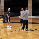 Suns assistant coaches Noel Gillespie, Corey Gaines and Elston Turner at trainin camp in San Diego. (Photo: Craig Grialou/Arizona Sports)
