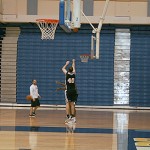 Luke Zeller getting up extra shots after practice at training camp in San Diego. (Photo: Craig Grialou/Arizona Sports)