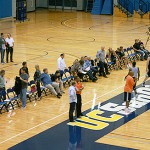 Suns ownership, front office and invited guests watching practice in San Diego. (Photo: Craig Grialou/Arizona Sports)
