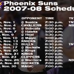 All times local Arizona time
All times/dates are subject to change
Home games in CAPS
All games carried on Sports 620 KTAR 
