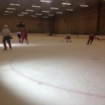 Drills and scrimmages took place on the ice for the Phoenix Coyotes at the Ice Den on Jan. 7. (Photo by Kyndra de St. Aubin)
