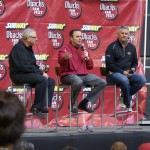Diamondbacks broadcaster Greg Schulte is on stage with president Derrick Hall and general manager Kevin Towers. (Photo by Adam Green/Arizona Sports)