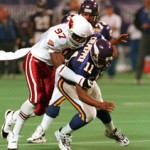 1996 - No. 3 overall
Simeon Rice, DE, Illinois
Career Stats: 174 games, 475 tackles, 122 sacks, 28 forced fumbles