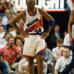 Charles Barkley, Phoenix Suns
November 7, 1992
Arguably the biggest thing to hit the Valley since the wheel, "Sir Charles" dominated to the tune of 37 points, 21 rebounds and eight assists as the Suns knocked off the L.A. Clippers 111-105 at America West Arena. 