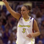 Diana Taurasi, Phoenix Mercury
May 20, 2004
Selected first overall out of UConn, the three-time NCAA national champion scored 22 points and tallied three rebounds, three assists and three blocks in a 72-66 home loss to the Sacramento Monarchs. 