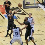 Suns guard Diante Garrett drives into the lane. (Photo: Craig Grialou/Arizona Sports)