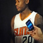 Suns rookie Archie Goodwin in the new home white uniform. (Photo: Vince Marotta/Arizona Sports)