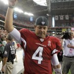 September 11, 2011 - University of Phoenix Stadium

Cardinals 28, Panthers 21

Despite a record-setting day from rookie Cam Newton, Kevin Kolb wins his Cardinals debut with two long touchdown passes to Jeff King and Early Doucet.