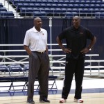 From right: Assistant coaches Mark West and Kenny Gattison (Photo: Craig Grialou/Arizona Sports)