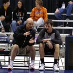 Assistant coach Jerry Sichting (left) talks with Goran Dragic. (Photo: Craig Grialou/Arizona Sports)