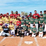 Arizona Diamondbacks players pose with Ahwatukee Little League players Saturday at the Salt River Fields in Scottsdale. (Photo courtesy of Jennifer Stewart/Arizona Diamondbacks)