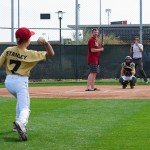 An Ahwatukee Little League player delivers a pitch Saturday at the Salt River Fields in Scottsdale. (Photo courtesy of Jennifer Stewart/Arizona Diamondbacks)