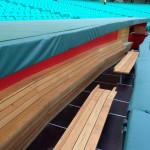 A view of a newly-created dugout at the Sydney Cricket Ground, site of the Arizona Diamondbacks' opening series against the Los Angeles Dodgers. (Photo courtesy of Steve Gilbert's Twitter account)