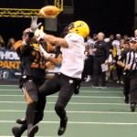 Arizona Rattlers' Jeremy Kellem makes a play on the ball during the Rattlers' 73-69 win over the Pittsburgh Power on Saturday at US Airways Center. (Arizona Sports/Clayton Klapper)