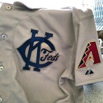 The Kansas City Packers jersey that the D-backs will wear also have their own logo on the sleeve. (@BertDbacks)