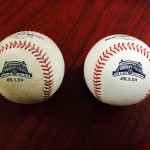Commemorative baseballs were used to honor the 100th birthday of Wrigley Field. (@Dbacks)