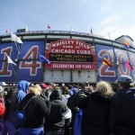 Fans enter Wrigley Field on its 100th birthday, as the Arizona Diamondbacks take on the Chicago Cubs Wednesday.(@FoxSports)