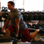 Jay Feely works out at the Tempe facility April 24, 2014. (Adam Green/Arizona Sports)