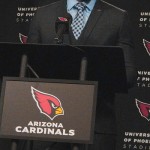 Arizona Cardinals safety Deone Bucannon addresses the media at a press conference on Friday, May 9, 2014. (Photo: Vince Marotta/Arizona Sports)