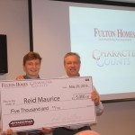 Fulton Homes - Character Counts Scholarship Winner Reid Maurice! 