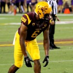 Wide receiver Cameron Smith lines up out wide in ASU's 45-14 victory over Weber State Thursday at Sun Devil Stadium. (Photo: Clayton Klapper/Arizona Sports)