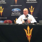 Arizona State head coach Herb Sendek speaks about his 400th career Division-I win after the Sun Devils defeated UNLV 77-55 on Wednesday, Dec. 3, 2014. (Photo: Jourdan Rodrigue/Arizona Sports)