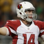 Few players had as interesting of a ride in 2014 than Lindley, who was released by the Cardinals in training camp, signed with the San Diego Chargers, returned to Arizona and then started three games (including a playoff matchup). His grittiness was admirable, but his performance was lacking. Including the postseason, Lindley completed 61-of-121 passes for 644 yards with three touchdowns and six interceptions.
Coming back? On locker room cleanout day, Lindley seemed understanding of the fact that he will probably be the odd man out again in the Cards' QB room. Head coach Bruce Arians basically said as much later in the morning, so it's hard to see his Cardinals career continuing. 