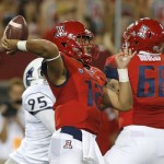 Arizona 35, Nevada 28 - The Wildcats, fresh off a close win at UTSA, returned home looking to make a statement. They did -- sort of. The Wildcats jumped out to a 21-6 lead, but it was 21-13 going into the half. Nevada tied things up at 21 in the third quarter, though the 'Cats scored the next two touchdowns and were able to hang on for the win. Nick Wilson ran for 171 yards and one touchdown while Anu Solomon threw for 278 yards and three touchdowns, as well as his first career interception.