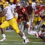 8. ASU 58...New Mexico 23 - The Sun Devils allowed the Lobos to hang around in the first half, but dominated the second thirty minutes, outscoring UNM 26-2 the rest of the way. D.J. Foster ran for a career-high 216 yards on 19 carries and the Devils rolled up 621 yards of offense.