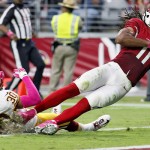 Week 6: Cardinals 30, Redskins 20 - Carson Palmer returned after a bout with nerve trouble in his right shoulder, passing for 250 yards and two touchdowns, one of which was to Larry Fitzgerald. Fitz caught six passes for 98 yards on the afternoon. 