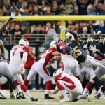Week 15: Cardinals 12, Rams 6 - Most of the talk going into the game centered around the Rams' stingy defense, and to be fair to St. Louis, they didn't disappoint. However, Arizona's own D was even better, holding the Rams to just six points. Rookie kicker Chandler Catanzaro made all four of his field goal attempts -- the longest a 51-yard boot in the third quarter -- and Arizona essentially secured its spot in the postseason. 