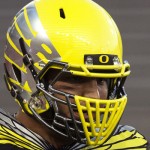 Oregon Ducks - Yellow with silver wings/graphite and yellow facemask