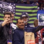 Seattle Seahawks fans voice their support for their team during Super Bowl Media Day Tuesday, Jan. 27 at the US Airways Center. (Photo by Adam Green/Arizona Sports)